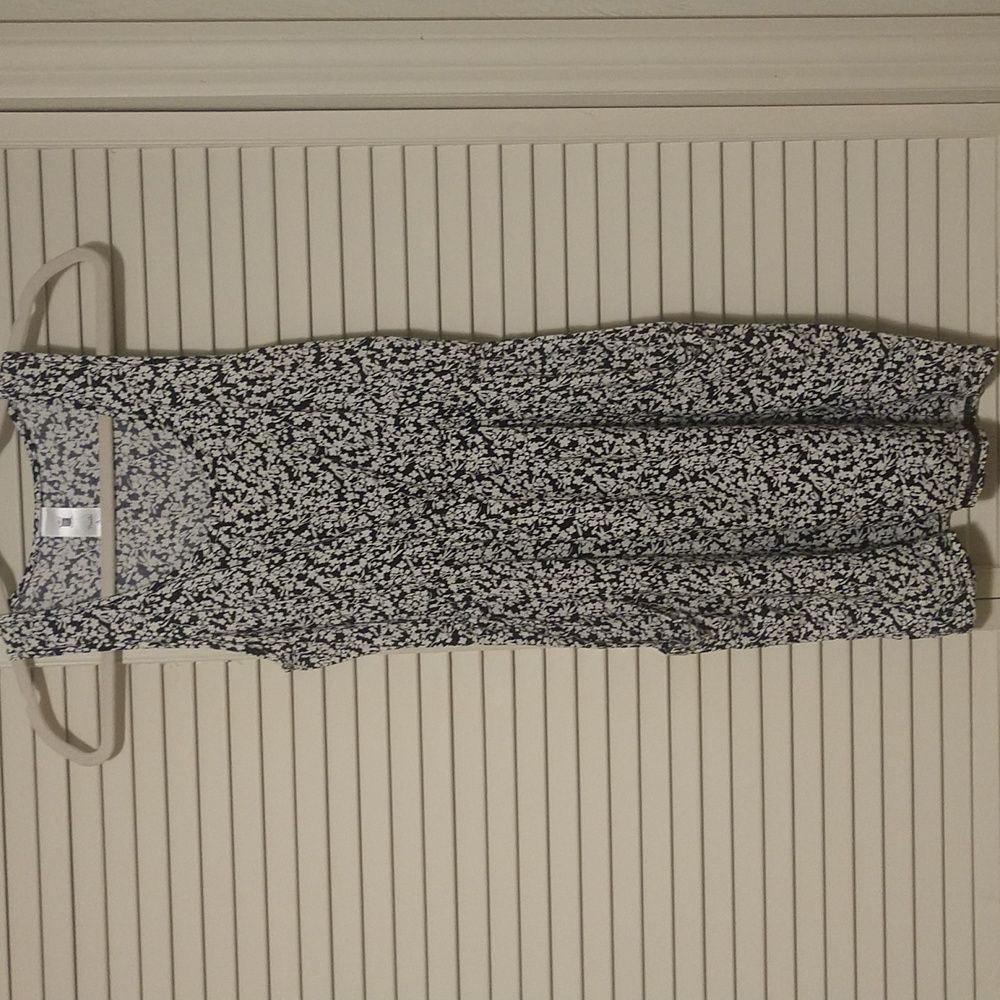 Needle & Thread Black and White Floral Sleeveless Mini Dress Size Small